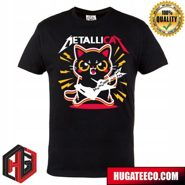Metallica Rock Guitar Meow Funny Merch T-Shirt