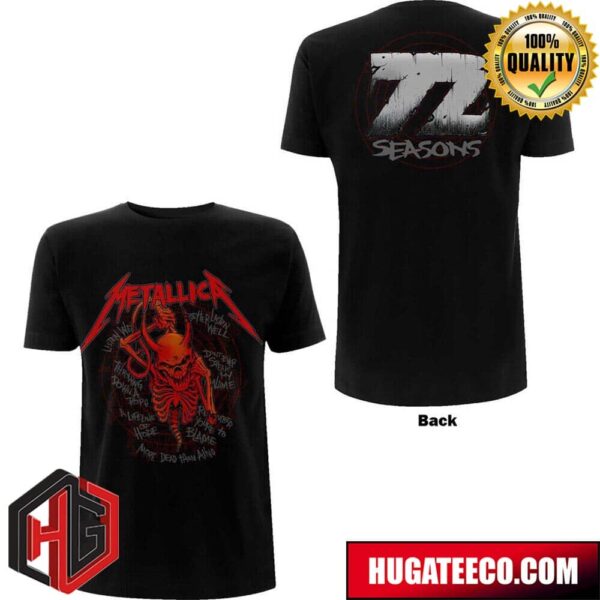 Metallica Skull Screaming Red 72 Seasons Two Sides Merchandise T-Shirt