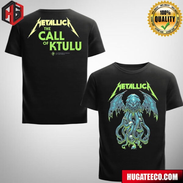 Metallica The Call Of Ktulu Ride The Lightning Was Released 40 Years Ago Illustration And Design By Luke Preece Two Sides Merchandise T-Shirt