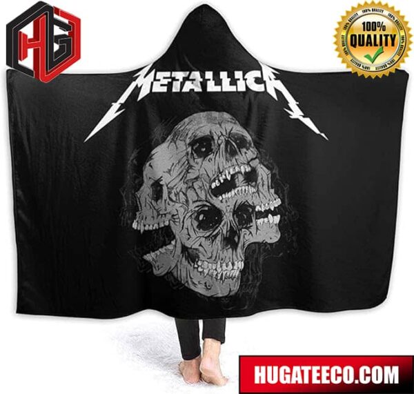 Metallica Wearable Hooded Fleece Soft Warm Winter Blanket Hood