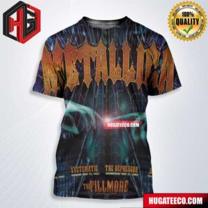 Metallica's Four Night Residency At The Fillmore In San Francisco In 2003 Original Poster Fifth Member Exclusivefifth Member Exclusive All Over Print Shirt