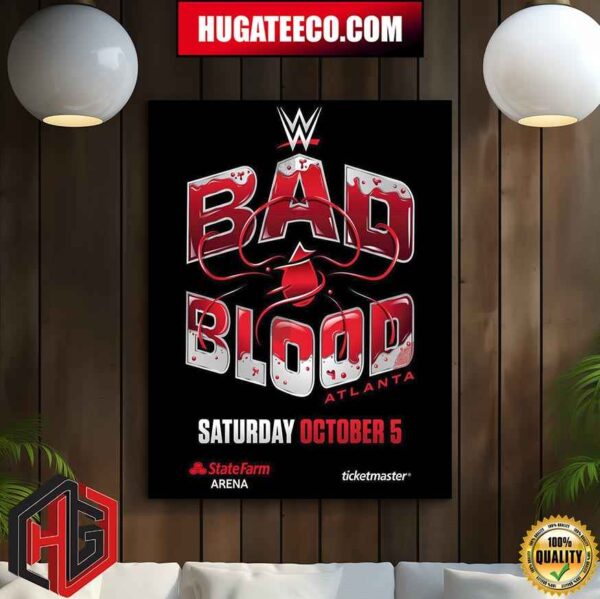 Metro Boomin WWE Bad Blood Atlanta On Saturday October 5 Home Decor Poster Canvas