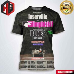 Morningnoy Present Loseville With Limpbizkit And Special Guest Bones Eddy Baker N8noface Corey Feldman Loserville Tour 2024 Schedule List Date All Over Print Shirt