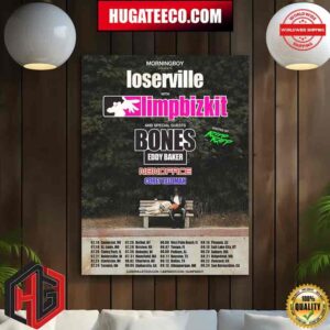 Morningnoy Present Loseville With Limpbizkit And Special Guest Bones Eddy Baker N8noface Corey Feldman Loserville Tour 2024 Schedule List Date Home Decor Poster Canvas