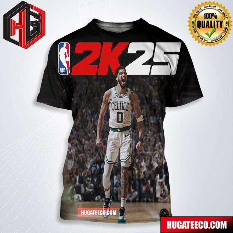 NBA Champion And 2k Cover Has A Nice Ring To It Jayson Tatum Is Our NBA 2k25 Standard Edition Cover Athlete All Over Print Shirt