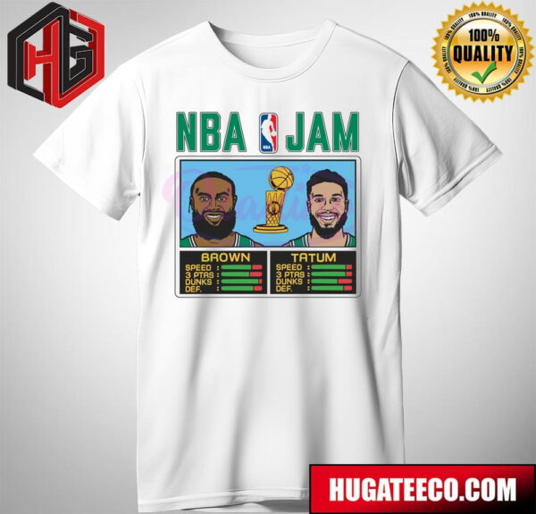 NBA Jam Brown And Tatum NBA Finals Merch T-Shirt