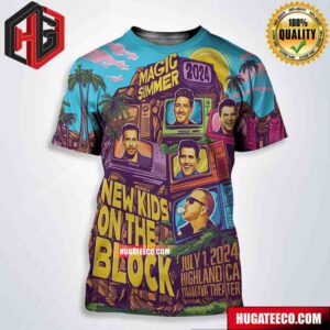 New Kids On The Block Magic Summer 2024 Tour At Highland Ca Yaamava Theater On July 1 2024 All Over Print Shirt