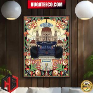 New Work For Red Bull Racing Experimenting On Hungarian Folk Art Patterns This Time Bring On Budapest F1 2024 Poster Poster Canvas
