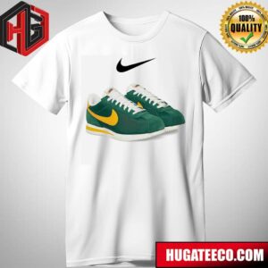 Nike Cortez TXT Gorge Green Yellow Ochre Sneaker T-Shirt
