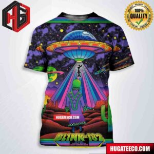Official Blink-182 Poster For Today’s Show July 2 2024 At Desert Diamond Arena In Glendale Az All Over Print Shirt