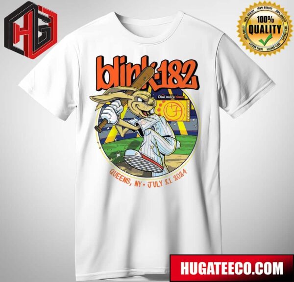 Official Blink-182 July 21st Show at Citi Field in Queens NY Merch T-Shirt