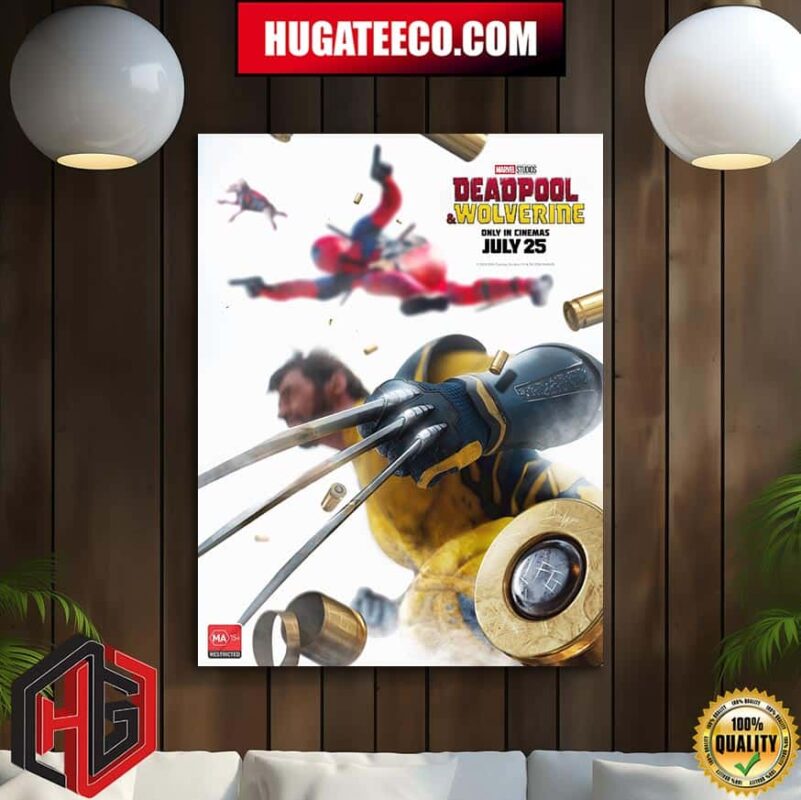 Official Deadpool And Wolverine Only In Cinemas July 25 Poster By Bosslogic Poster Canvas