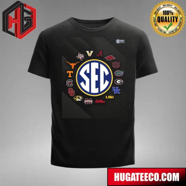 Official Logos of 2024 Southeastern Conference Teams T-Shirt