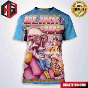 Official Poster Design For Blink-182 Show In Capital One Arena Washington Dc On July 27 2024 All Over Print Shirt