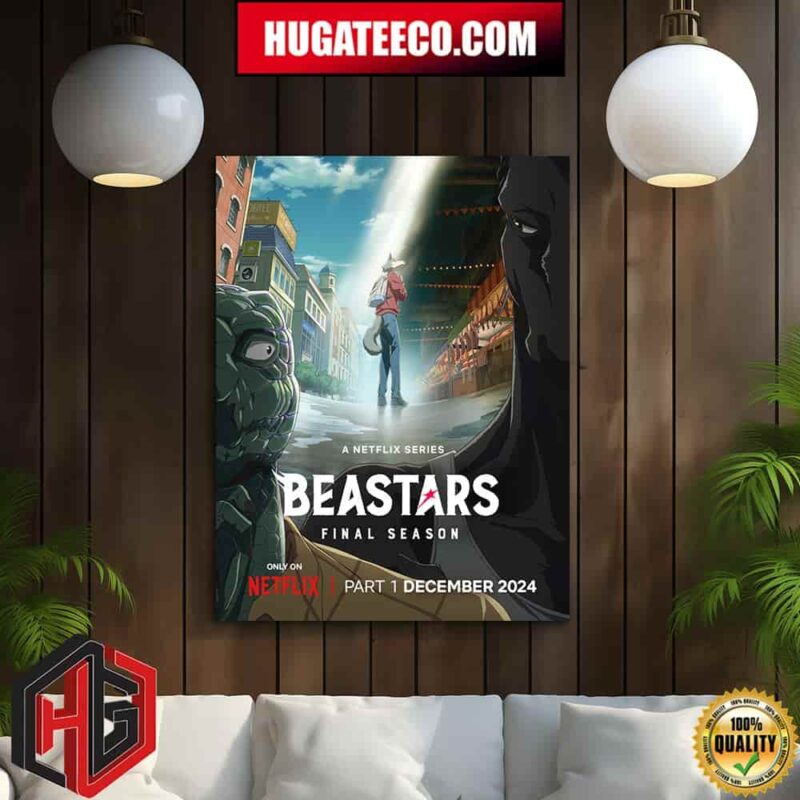Official Poster For Beastars Final Season Part 1 Coming December 2024 Only On Netflix Home Decor Poster Canvas