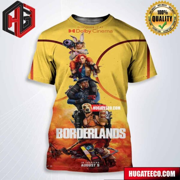 Official Poster For Borderlands Movie Experience It In Theaters And Imax August 9 All Over Print Shirt