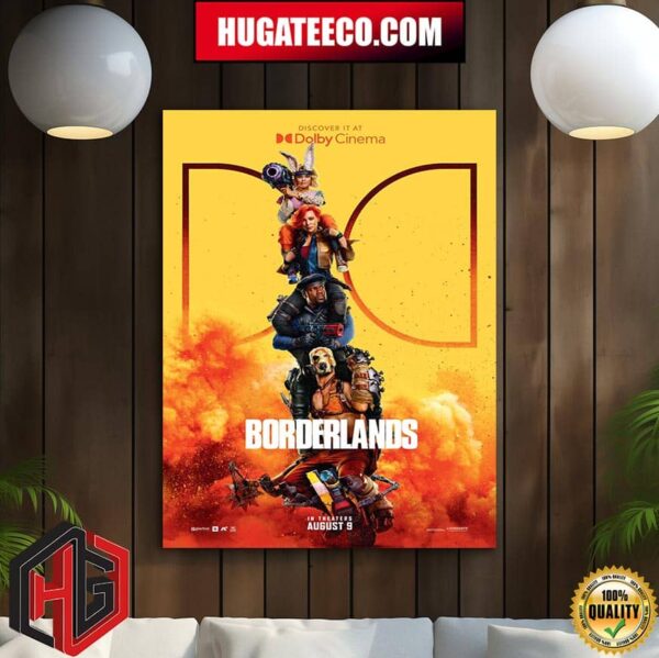 Official Poster For Borderlands Movie Experience It In Theaters And Imax August 9 Home Decor Poster Canvas
