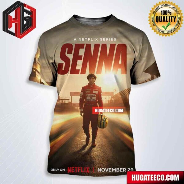 Official Poster For Senna The Story Of One Of The Greatest Formula 1 Drivers Of All Time Premieres November 29 All Over Print Shirt