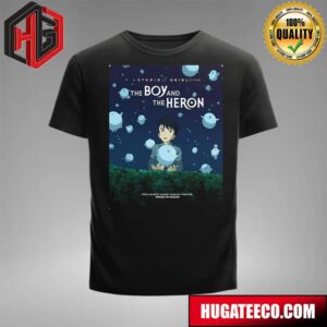 Official Poster For The Boy And The Heron The First-Ever 4k Physical Release For A Studio Ghibli Film Limited Edition T-Shirt