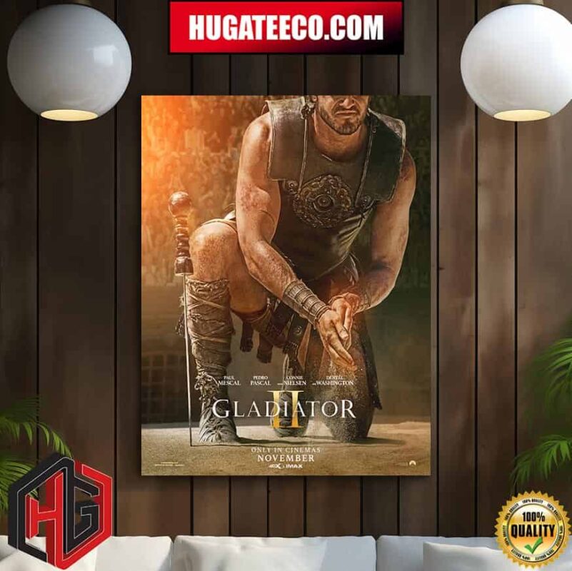 Official Poster Trailer For Gladiatorll 2 Only In Cinemas November Home Decor Poster Canvas