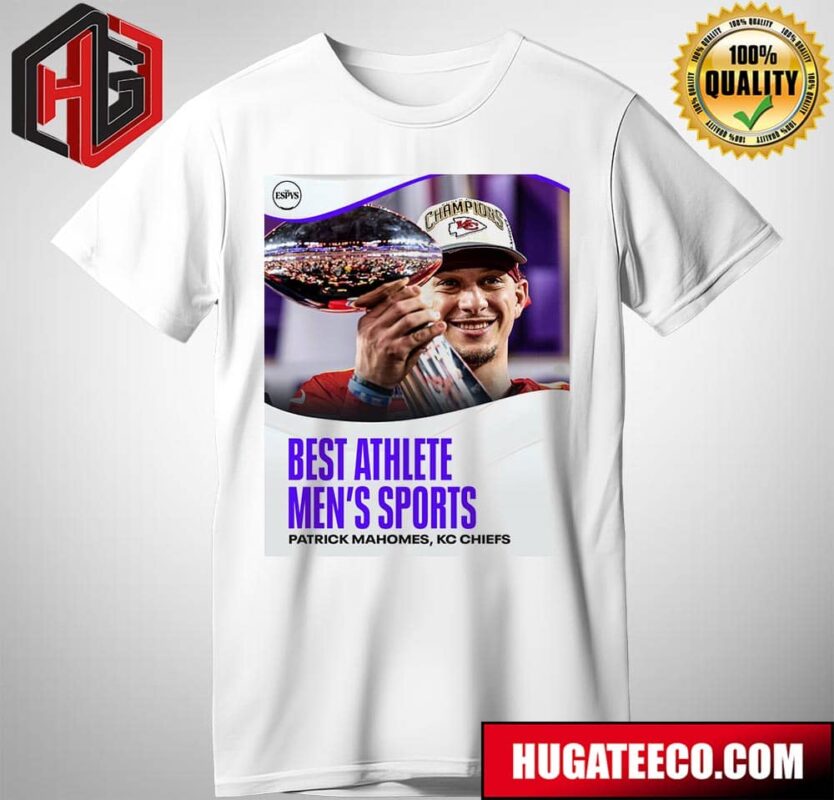 Patrick Mahomes Kansas City Chiefs Wins The ESPYS For Best Athlete Men’s Sports T-Shirt
