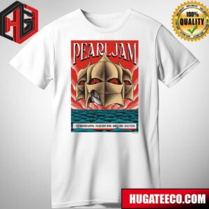 Pearl Jam With The Murder Capital Event Poster For Palau Sant Jordi Barcelona On July 6th 2024 Merch T-Shirt