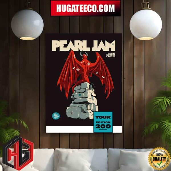 Pearl Jam With The Murder Capital Waldbuhne In Berlin On July 2 2024 Tour Screenprint Home Decor Poster Canvas
