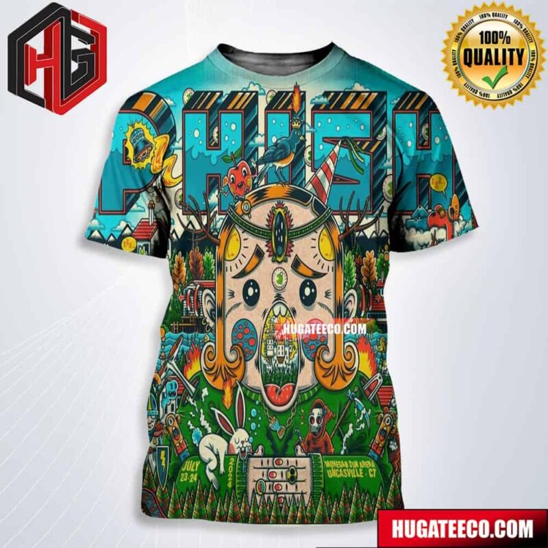 Phish Show At Mohegan Sun Arena In Uncasville Ct On July 23-24 2024 All Over Print Shirt