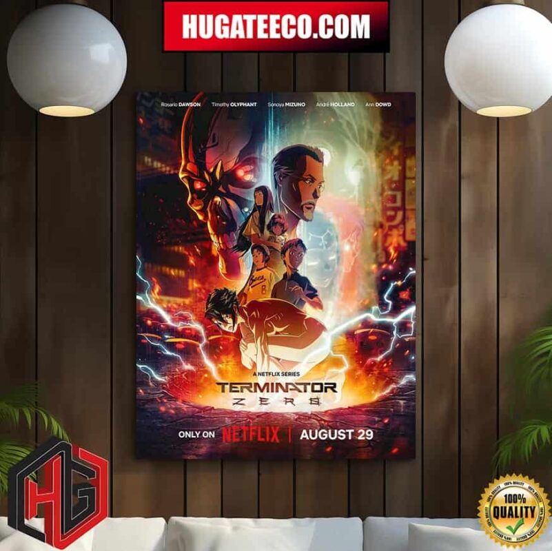 Poster For Terminator Zero Releasing August 29 On Netflix Home Decor Poster Canvas