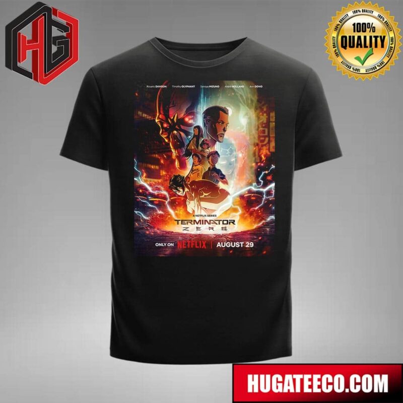 Poster For Terminator Zero Releasing August 29 On Netflix T-Shirt