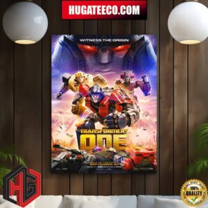 Poster For Transformers One Witness The Origin Trailer Only In Theaters September 20 Home Decor Poster Canvas