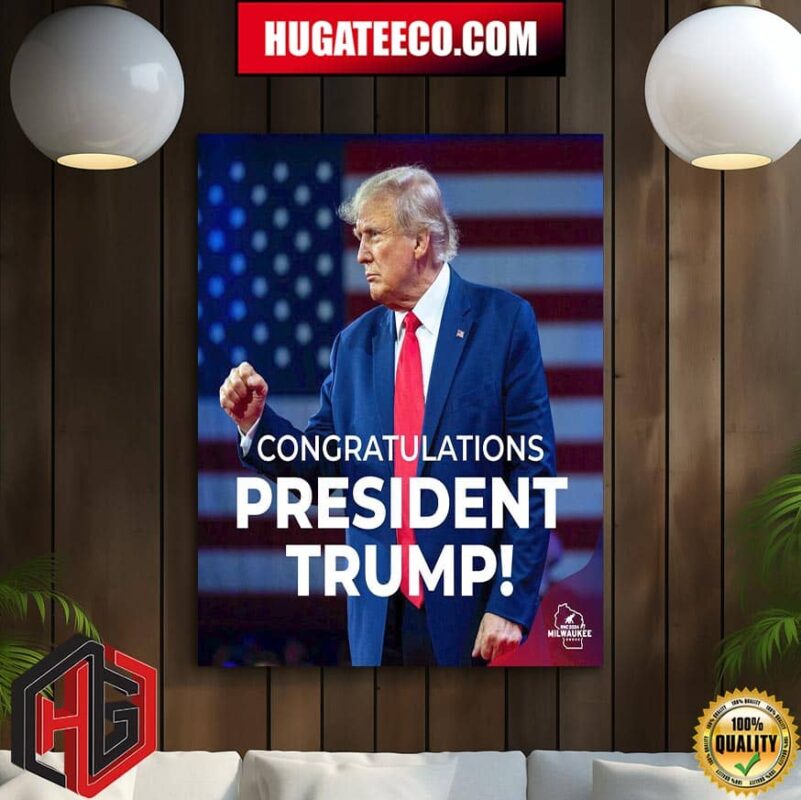 President Donald J Trump Is The Official Republican Party Nominee Home Decor Poster Canvas