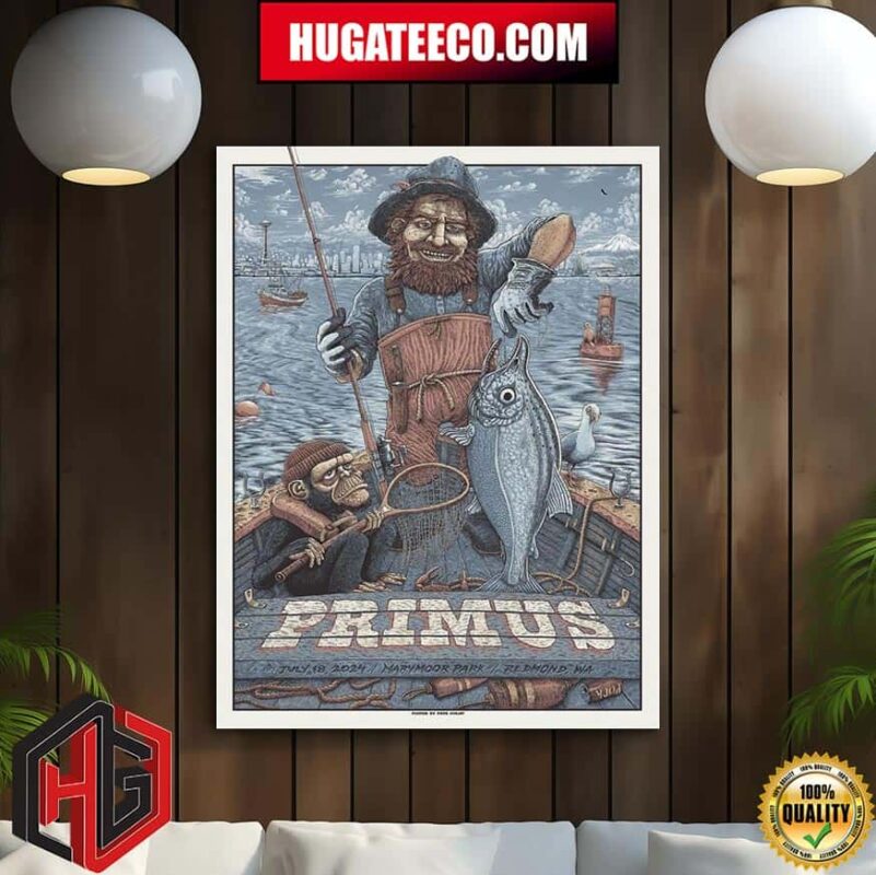 Primus Back To The Seattle Area For Their Show Tonight On Juky 18 2024 At Marymoor Park Over In Redmond Wa Poster Canvas