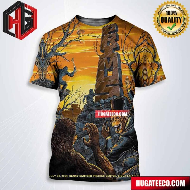 Primus Show In Sioux Falls Sd At Denny Sanford Premier Center On July 24 2024 All Over Print Shirt