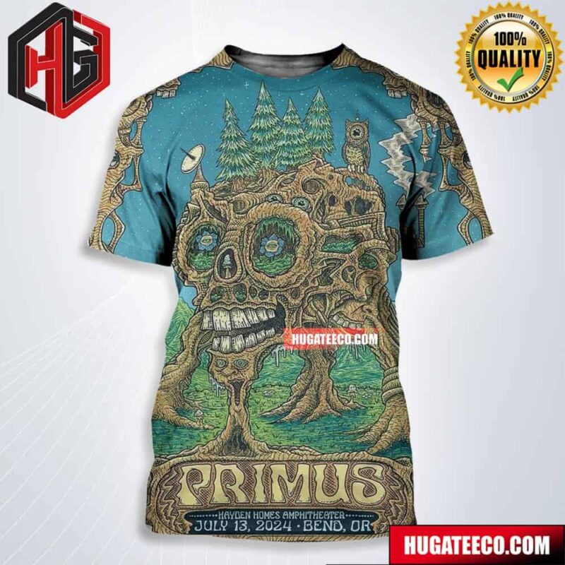 Primus Tonights Show In Bend Or At Hayden Homes Amphitheater July 13 2024 All Over Print Shirt