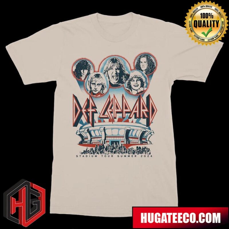 Def Leppard Merch Summer Stadium Tour 2024 E-Comm Exclusive Two Sides T-Shirt