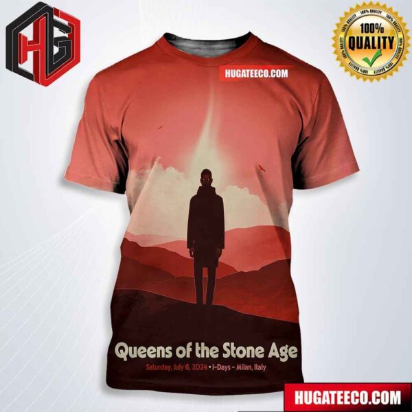 Queens Of The Stone Age Show In Milan Italy On Saturday July 6 2024 All Over Print Shirt