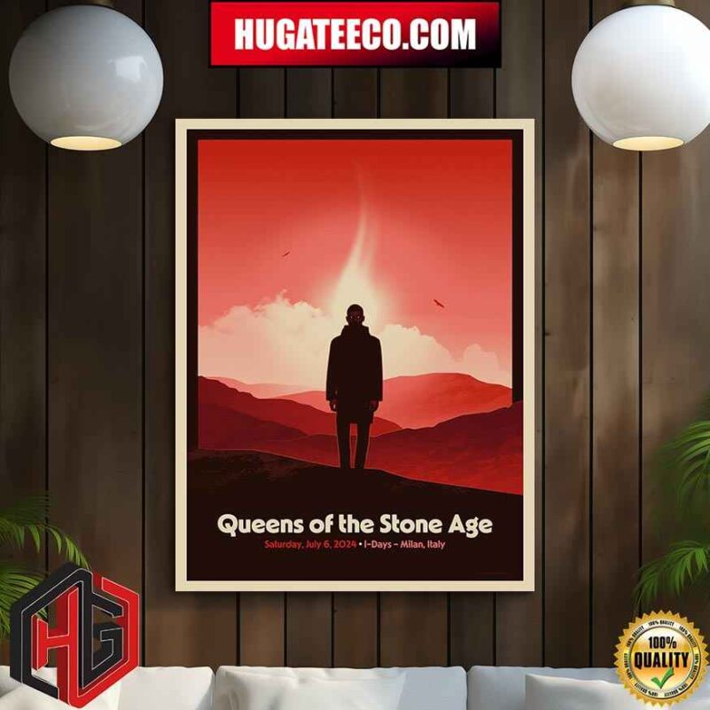 Queens Of The Stone Age Show In Milan Italy On Saturday July 6 2024 Home Decor Poster Canvas