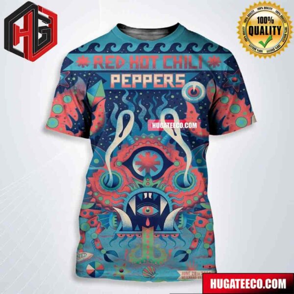 Red Hot Chili Peppers Concert Last Night June 28th 2024 In Virginia Beach USA Poster Version 1 All Over Print Shirt