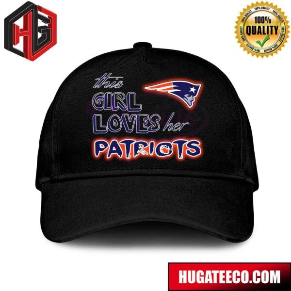Retro This Girl Loves Her New England Patriots NFL Hat-Cap