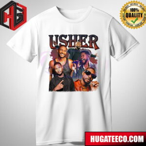 Retro Usher Singer Music Tour Merch T-Shirt