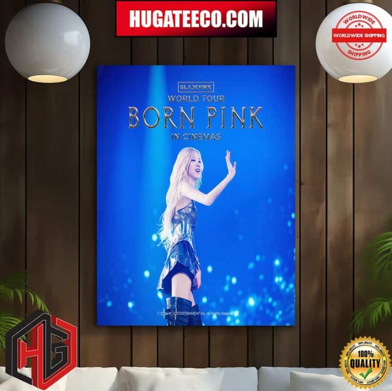 Rose Poster For Blackpink Born Pink Tour Film 2024 In Cinemas Home Decoration Poster Canvas