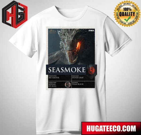 Seasmoke Current Rider Addam Of Hull Allegiance Team Black In House Of The Dragon Unisex T-Shirt