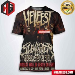 Slaughter To Prevail Hellfest Open Air Biggest Wall Of Death On Earth Mainstage 1 On 27th June 2024 All Over Print Shirt