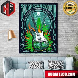 Slightly Stoopid Merch Poster In Gamden NJ Philly July 21 2024 At Freedom Mortgage Pavilion With Dirty Heads The Elovaters Passafire Merch Poster Canvas