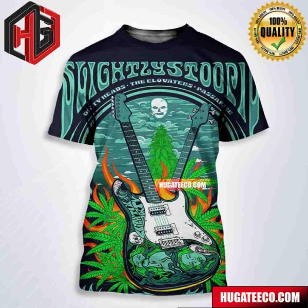 Slightly Stoopid Merch Poster In Gamden Nj Philly July 21 2024 At Freedom Mortgage Pavilion With Dirty Heads The Elovaters Passafire All Over Print Shirt