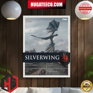 Sliverwing Current Rider Ulf Allegiance Team Black In House Of The Dragon Home Decor Poster Canvas