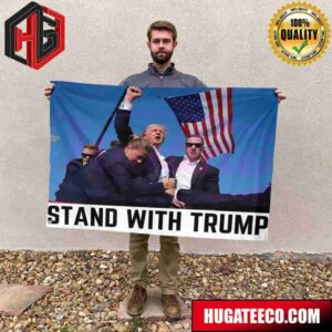 Stand With Donald  Trump US President Garden House Flag