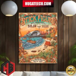 Stick Figure With Special Guest Soja Little Stranger In Sandiego Ca At The Rady Shell At Jacobs Park On July 14th 2024 Home Decor Poster Canvas
