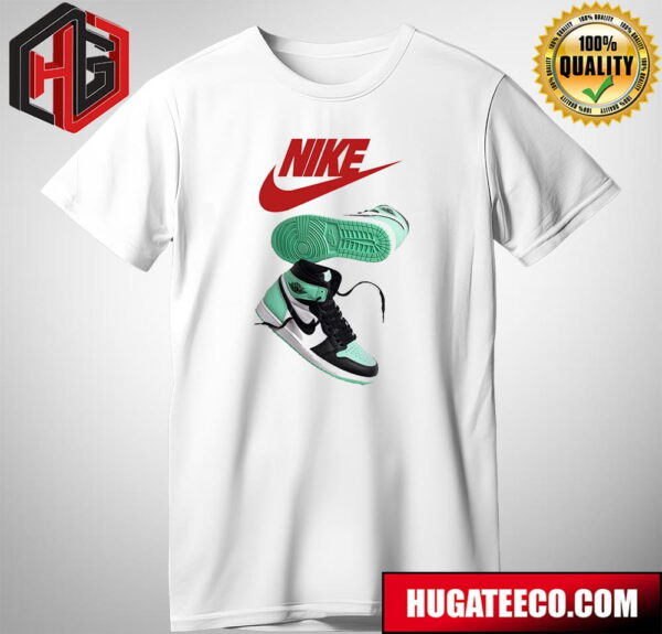 The Air Jordan 1 High Retro Green Glow Sneaker T-Shirt